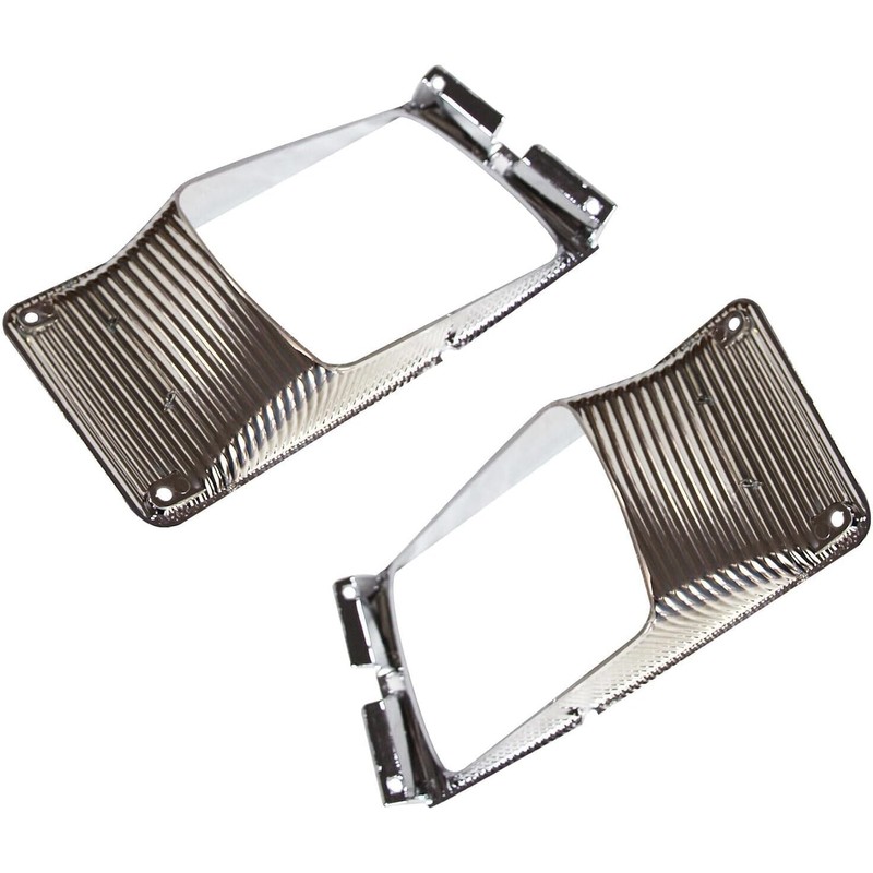 LAFORMO 2 X Headlight Bezel Chrome Compatible With 1987-2003 International