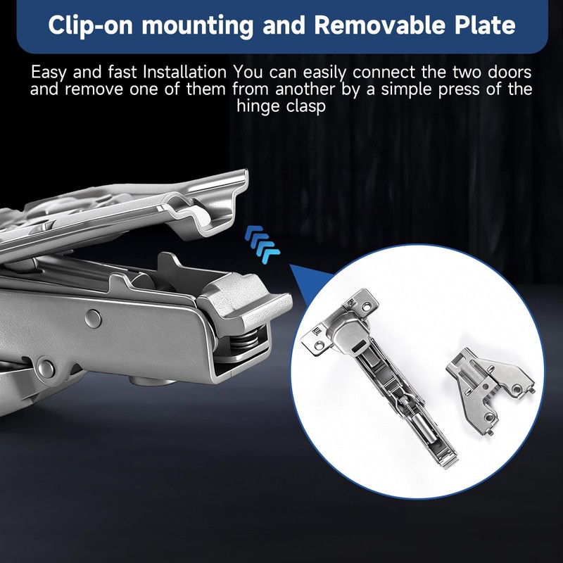 HJ 165 Degree Corner Cabinet Hinges, 2 Pack Lazy Susan
