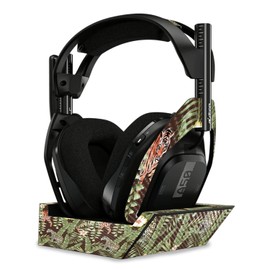 MightySkins Carbon Fiber Skin Compatible with Astro A50 Wireless Headphones + Base Station (Gen 4) - Tiger Jungle | Protective, Durable Textured Carbon Fiber Finish | Easy to Apply | Made in The USA