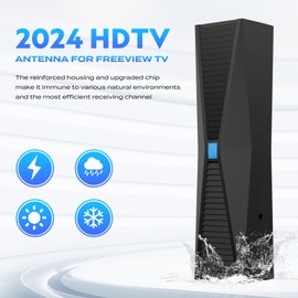 2025 TV Antenna Indoor/Outdoor,1000+ Miles Long Range Antenna for Smart TV with 360° Signal Strongest Booster, HD Digital Antenna for All TVs Supports Local Channels 1080P 4K.