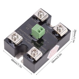 Berm Solid State Relay Single Channel Dual Channel AC DC Control 1 Phase SSR 24-480VAC Applicable for Home Automation (10A(BERM-DK10DA))