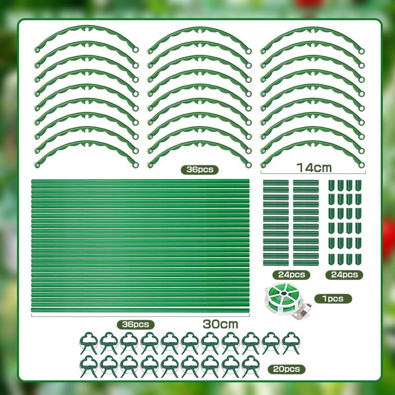 Tomato Trellis, 141 Pieces Cucumber Trellis with Adjustable Height, Tomato
