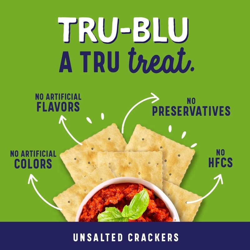 Tru Blu Unsalted Saltine | No artificial ingredients | No