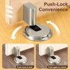 QUARKZMAN Magnetischer Türstopper, leiser magnetischer Bodentürstopper mit Klebstoff, mechanischer Bodentürstopper
