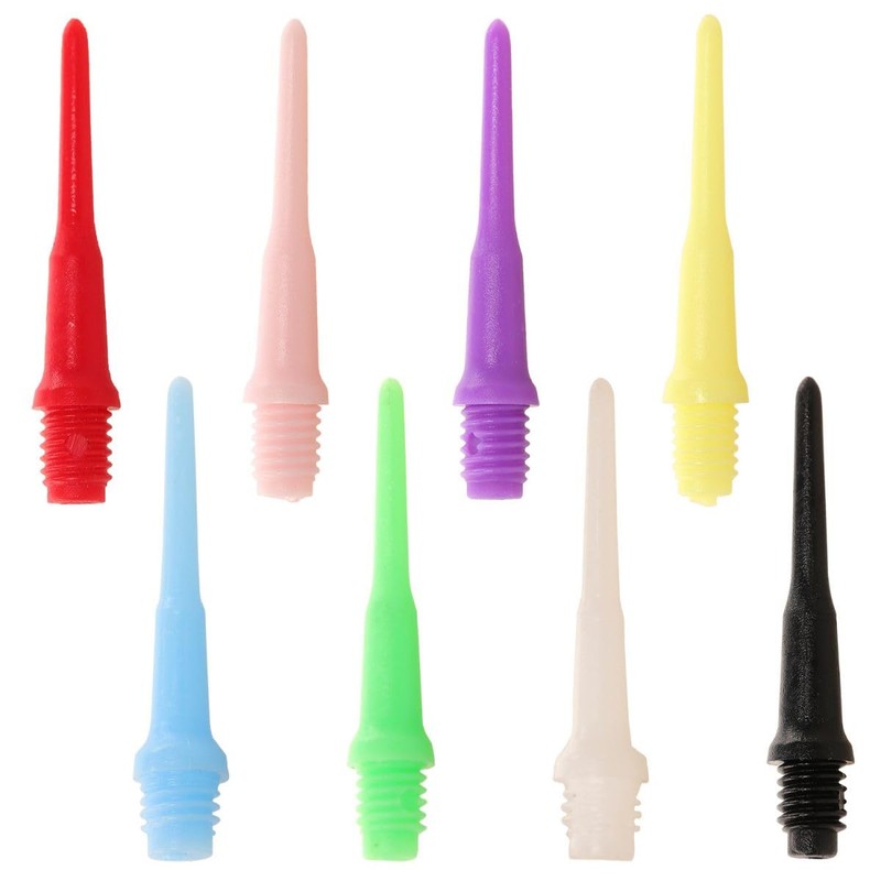 HRLORK 100 Packs Dart Points Plastic Soft Tip Darts Set