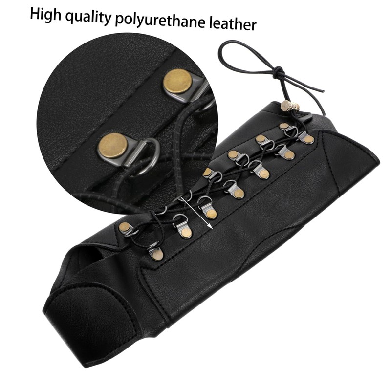 WHAMVOX Archery Arm Guard Outdoor Archery Accessory Washable Pu Leather