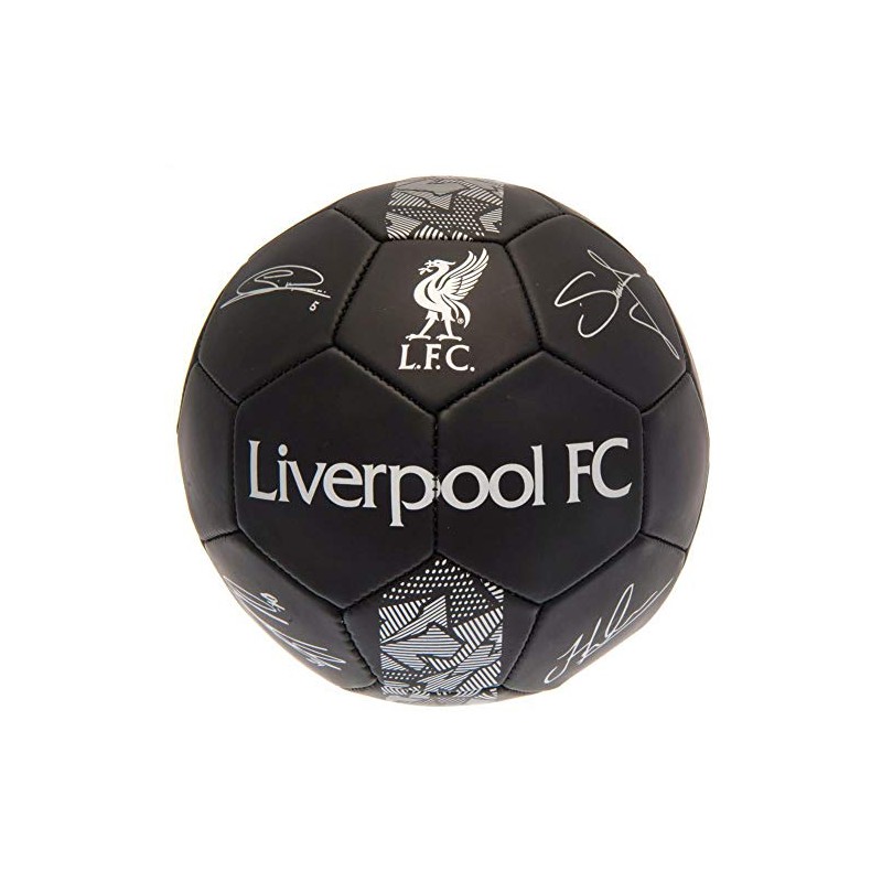 Liverpool FC Signature Ball -Black/Silver (Size 5)