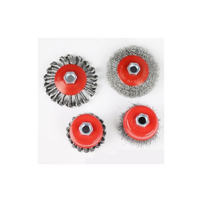 4 Pack Wire Wheel Brush for Angle Grinder,4 Inch Angle