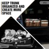 SugarFox Modular (63L+26L) Trunk Organizer for Car/SUV, Dual Covers, Foldable