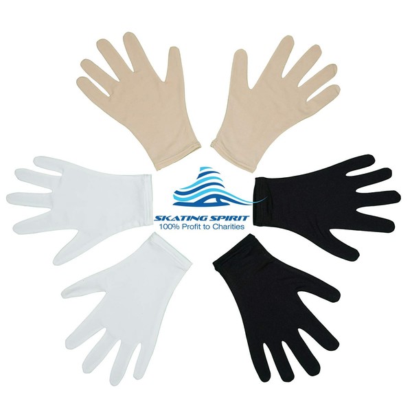 SKATING SPIRIT Figure Skating Competition Thermal Gloves (1 Pair), Dance