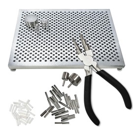 hobbyworker The Wire Bending Jig Tool with 6 in 1 Wire Bending Plier Bail Making Pliers Wire Looping Pliers for Wire Jewelry Making and Wrapping