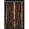 Indian Selections Brown Tie Top Sheer Sari Café Curtain/Drape/Panel -