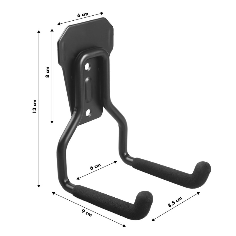 Maclean 1 x Garage Hook, Garage Wall Mount for Tyres,