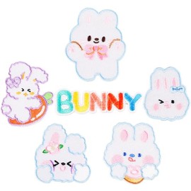 6 parches de estilos de animales surtidos, parches para planchar para coser o coser apliques bordados para suministros de decoración