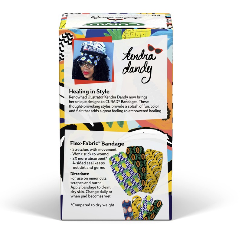 Curad Kendra Dandy Designer Adhesive Fabric Bandages (50 Count Variety