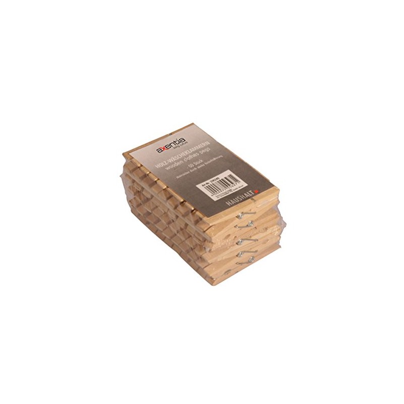50 Wooden Clothes Pegs