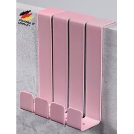 DEKAZIA® 4 Door Hooks Children's Room Pink | Door Coat Rack Children | Door Hooks for Hanging | Clothes Hooks Door Coat Hooks Door Coat Hooks Door Hooks Door Hanger