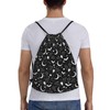 MANQINF Goth Bats Horror Drawstring Bag,Fashion Sport Gym Drawstring Backpack
