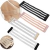 4 Piezas Extensores de Brasier Strapless Sostén Extensor con 3