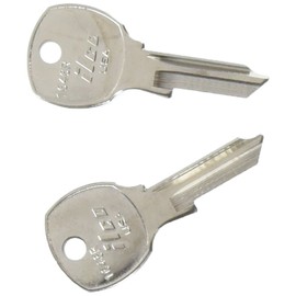 KABA ILCO 1646R Nickel Plated Brass, Mailbox, Reverse Profile Key Blank