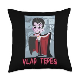 DK1 Designs Vlad III. Dracula Vampir Pfähler Blut Vlad Tepes Since 1431 Dracula Dracul Draculea Transsilvania Throw Pillow, 18x18, Multicolor
