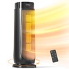 BREEZOME Space Heaters for Indoor Use, 1500W, with Thermostat, 24H