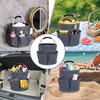 QIANAI Putzmittel Organizer, Reinigungskorb Mit Griff, Gartentasche Mit 6 Taschen,