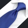 S&W SHLAX&WING Royal Blue Mens Necktie Patterned for Business Ties