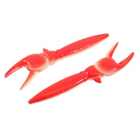 Operitacx 2pcs Crab Ballpoint Pen Novelty Ballpoint Pens Writing Pens Black Ink Pen Fish Pen Seafood Pens Crab Leg Shaped Pens Funny Ballpoint Pen Signature Pens Novelty Pens Red Plastic