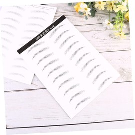 Healeved 20 Pairs Eyebrow Stickers Hair-like Simulation Brow Tint Eyebrow Makeup Tools
