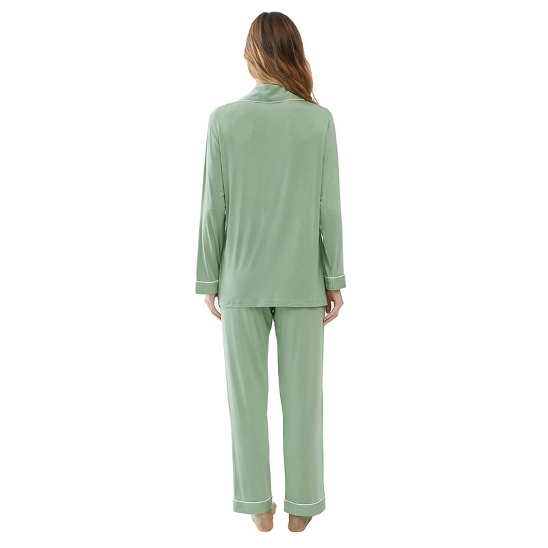 Joyaria Ladies Pajama Sets Super Soft Comfy Button Up Long
