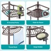 Corner Shower Caddy Tension Pole: Rustproof Stable 4-Tier Bathroom Organizer