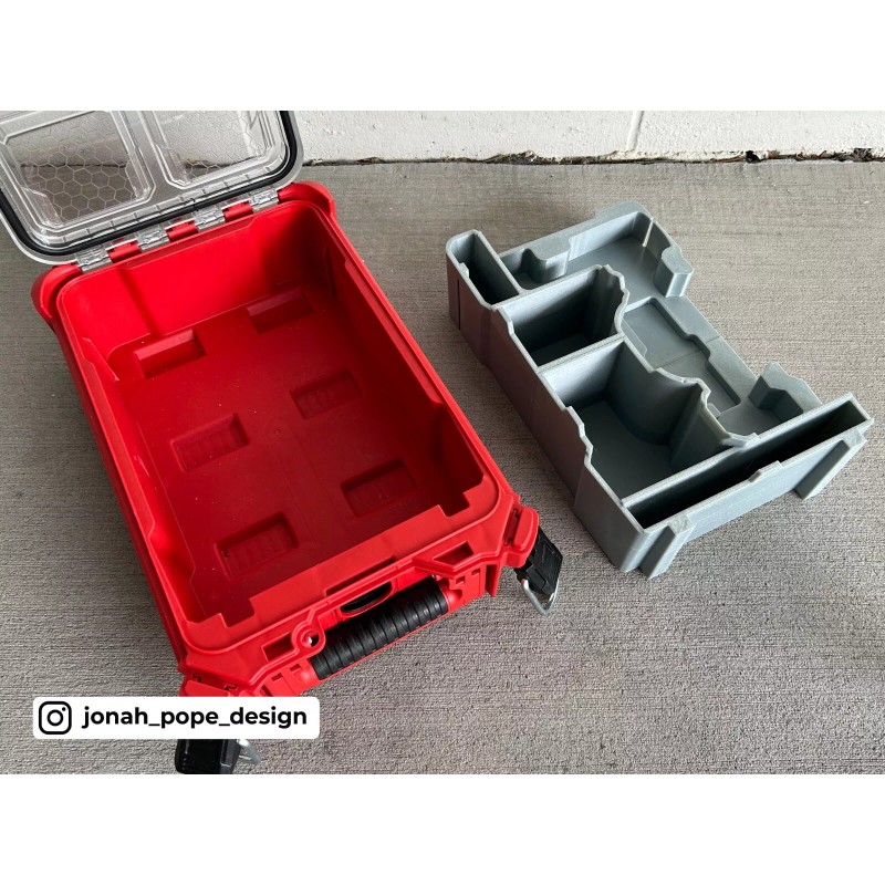 Jonah Pope Design Milwaukee Packout Insert for M12 Right Angle