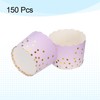 HARFINGTON 150Pcs Colorful Paper Baking Cups 6oz Cupcake Wrappers Scalloped