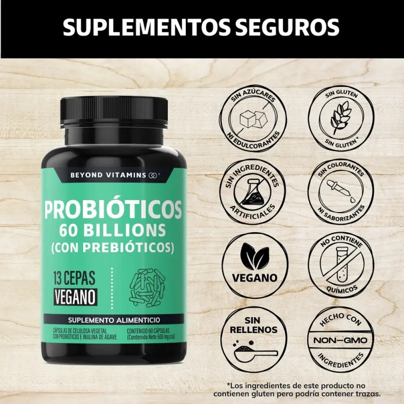 Probioticos 60 Billion Ufc + Prebióticos (prebiotic)| 13 Cepas |