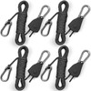 Longer 15ft Paracord Rope Tie Down Ratchet Strap Small Reflective