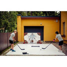 Hockey Revolution My Passer One Timer - Lightweight Passing Trainer - Durable Puck Rebounder Equipment for Passing, Shooting, One Timers - Length 24 inch, Included Mounting Screws & Velcro Sticker