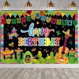 Mexican Party Decorations Large Mexican Fiesta Birthday Party Banner Cinco De Mayo Carnival Party Decorations Colorful Wall Backdrop Banner Mexican Holiday Party Supplies 7x5ft