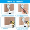 vibedor 1 Pack Kick Down Door Stopper, White Heavy Duty