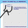Waltool 40Pcs Black Stainless Steel Pegboard Display Hooks Assortment Set,