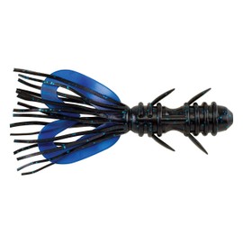 Berkley PowerBait Zestail 4" Black / Blue Spot Fishing Lure (Pack of 6)