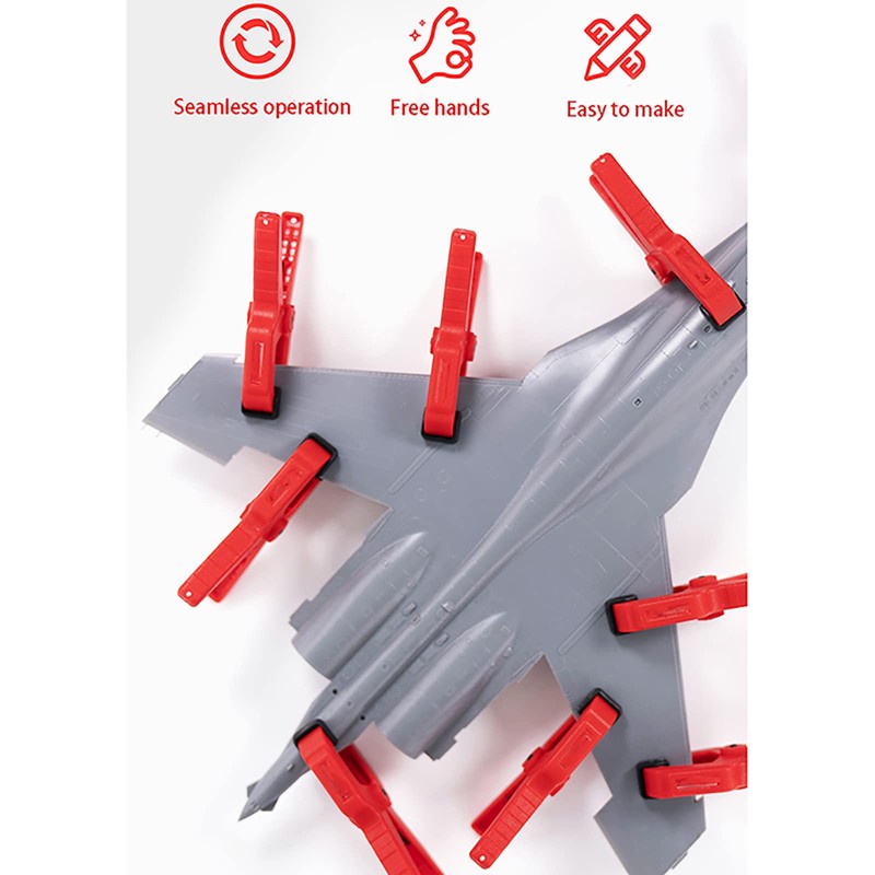 LICHIFIT 2/4/20 PCS Seamless Auxiliary Clamp Model Tool for Hobby