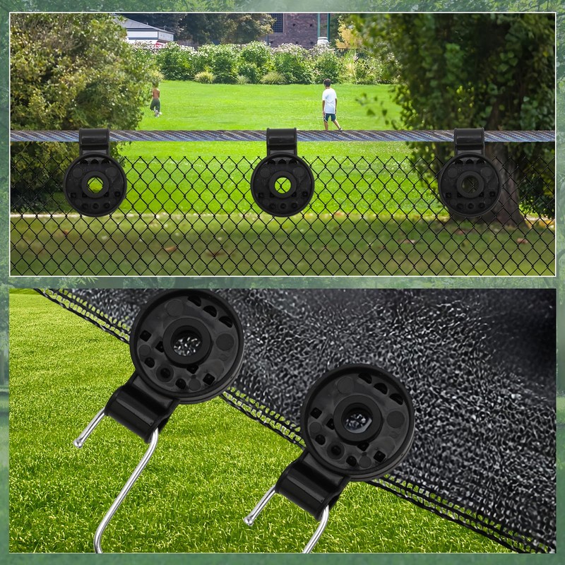 Pack of 30 plastic clips, awning, black special clip with