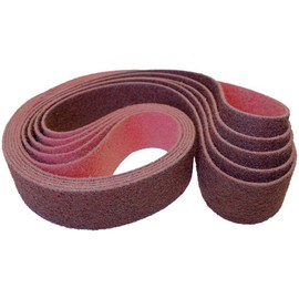 VSM 796705 Nylon/Corundum Grit 240 Fleece Abrasive Belt, Brown, 30 x 533 mm