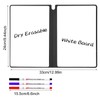 Marte Vanci Whiteboard Notebook, Mini Whiteboard Reusable, Dry Erase White
