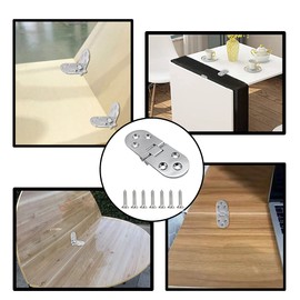 Hinges Foldable Pack of 6 Door Hinges Furniture Hinge for Cabinets, Hinges Zinc Alloy Rustproof Door Hinge Folding Door Hinge with Folding Hinge