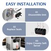 FixoTech Soft Serve Ice Cream Machine Parts, 15-Piece Replacement Kit
