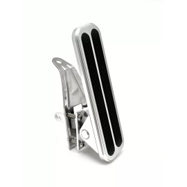 Hot Rod Chrome Floor Mount Gas Pedal Throttle Accelerator Pedal Billet Aluminum Hot Rod Chevy
