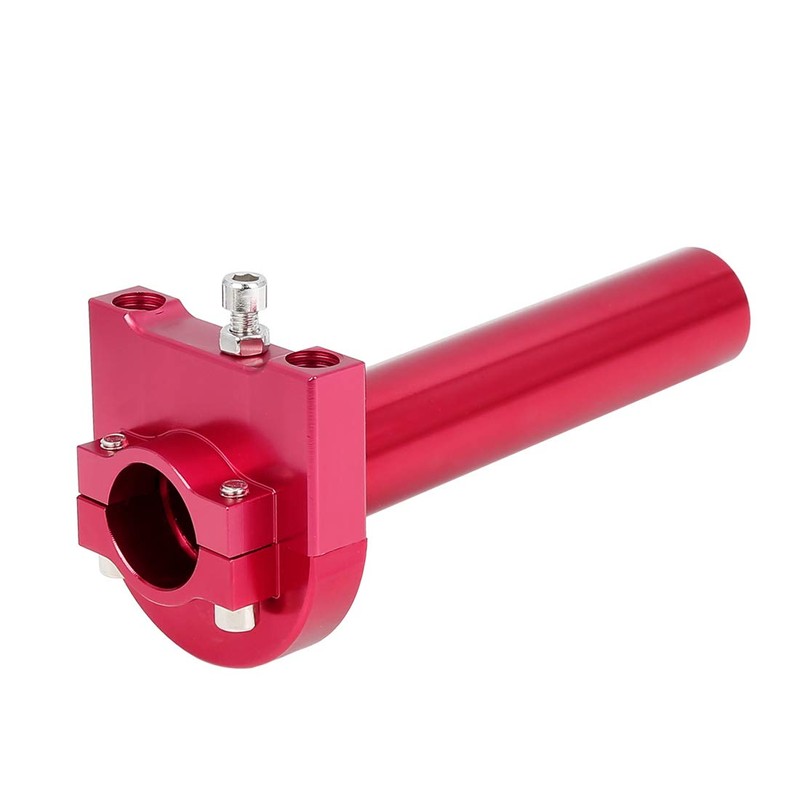 sourcingmap Red Aluminum Alloy 22mm Accelerator Throttle Twist Handlebar Grip