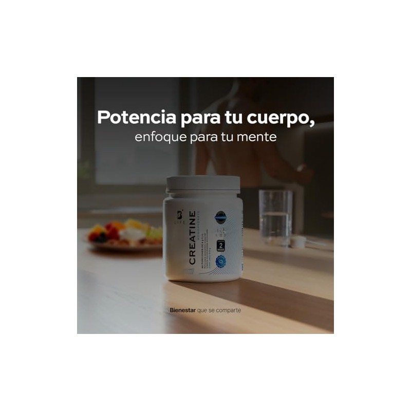 B Life Creatina Monohidratada en Polvo de Alta Pureza 310